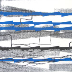 Changing Lanes, 2014. Screen print on rag paper, 11 x 14 inches.