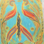 Enlivened Solar Form, 22" x 30"