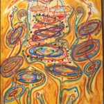 Galaxies Spiralling Downward, 37.5" x 47.25"